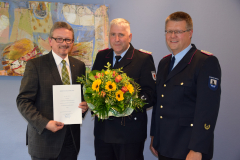 Ernennung von stellv. Kreisbrandmeister Jörg Laude (2017) mit KBM Jan Hinken