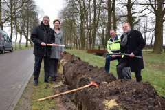 1. Spatenstich Breitbandausbau in Grasberg (2019) mit Bürgermeisterin Marion Schorfmann