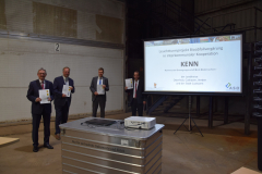 Unterzeichnung KENN (2020) mit Oberbürgermeister Uwe Santjer (Stadt Cuxhaven), Landrat Kai-Uwe Bielefeld (LK Cuxhaven) und Landrat Peter Bohlmann (LK Verden)