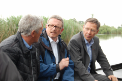 Torfkahnfahrt auf der Wümme (2016) mit Bürgermeister Dr. Carsten Sieling